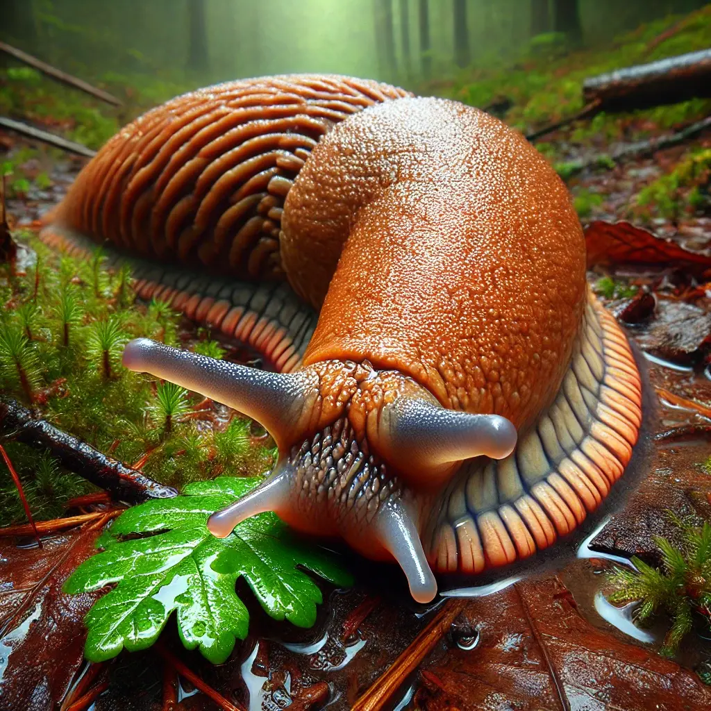the orange slug Arion rufus
