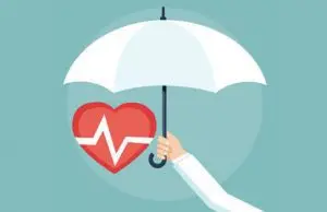 Illustration of an umbrella protecting a heart, symbolising slug prevention